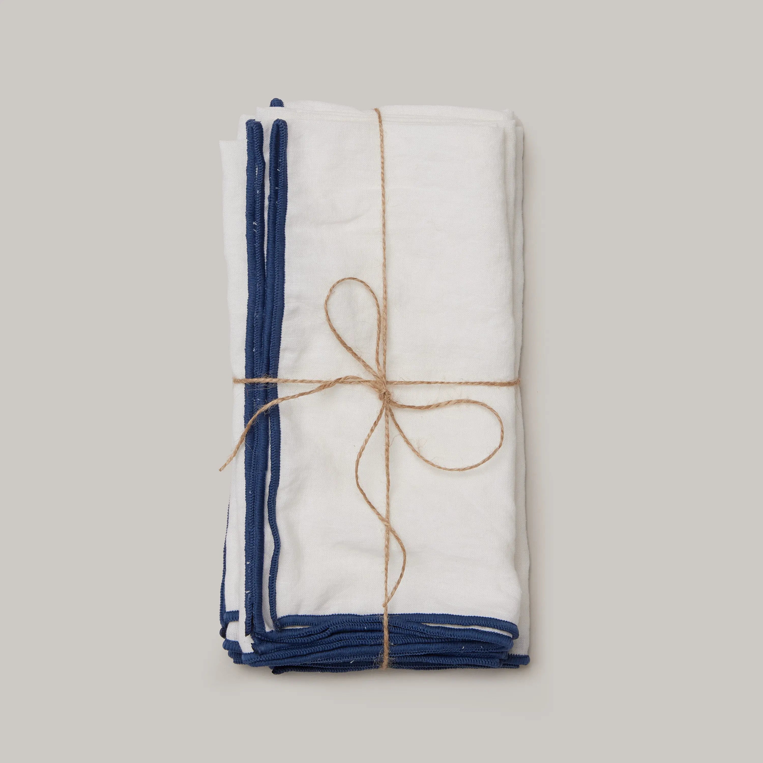 Stonewashed Linen Napkins Pink & Tan