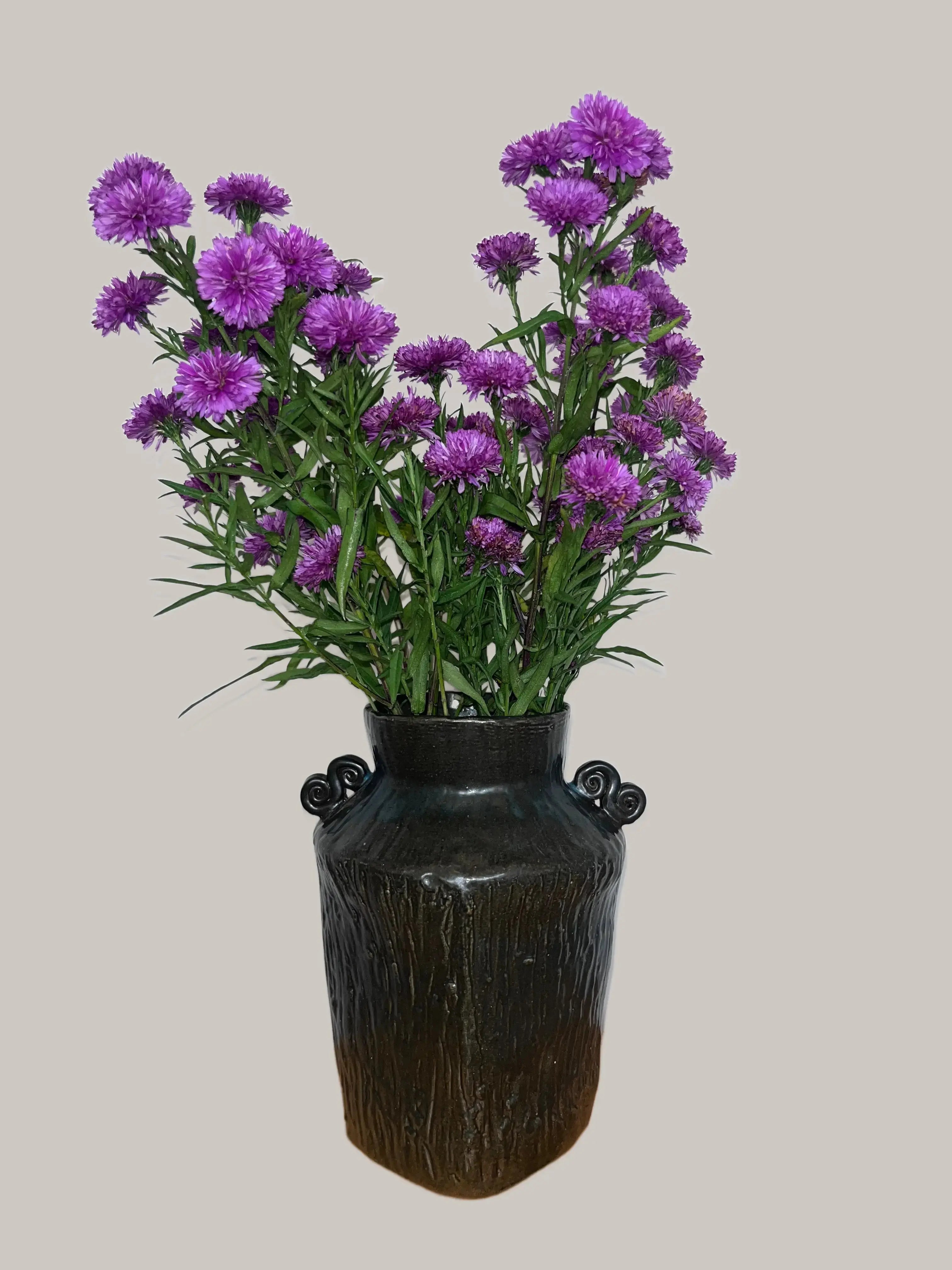 Chinese Vase Pink & Tan