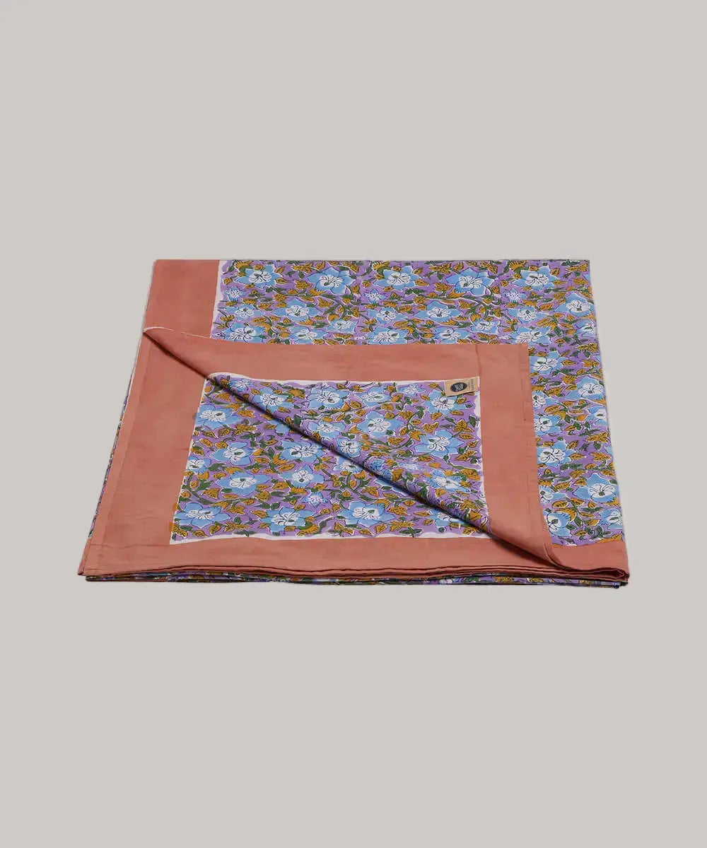 Double Throw in Tote - Pink & Tan