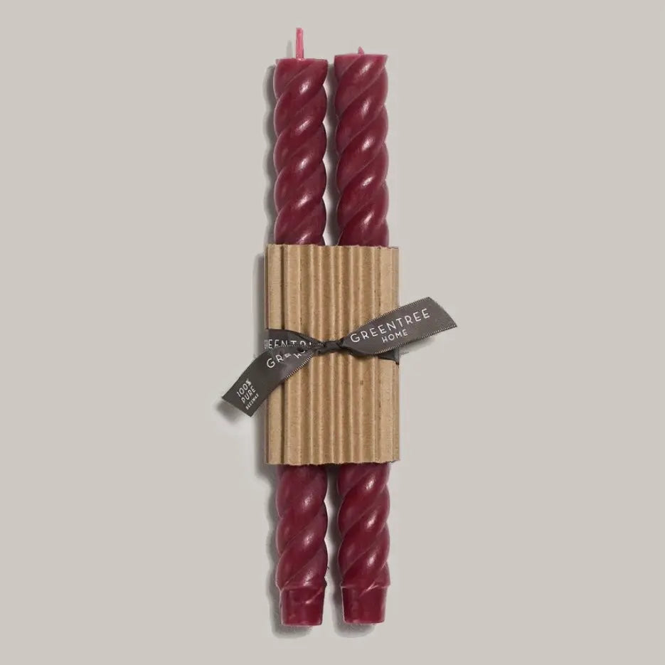 Rope Beeswax Tapers Greentree Home