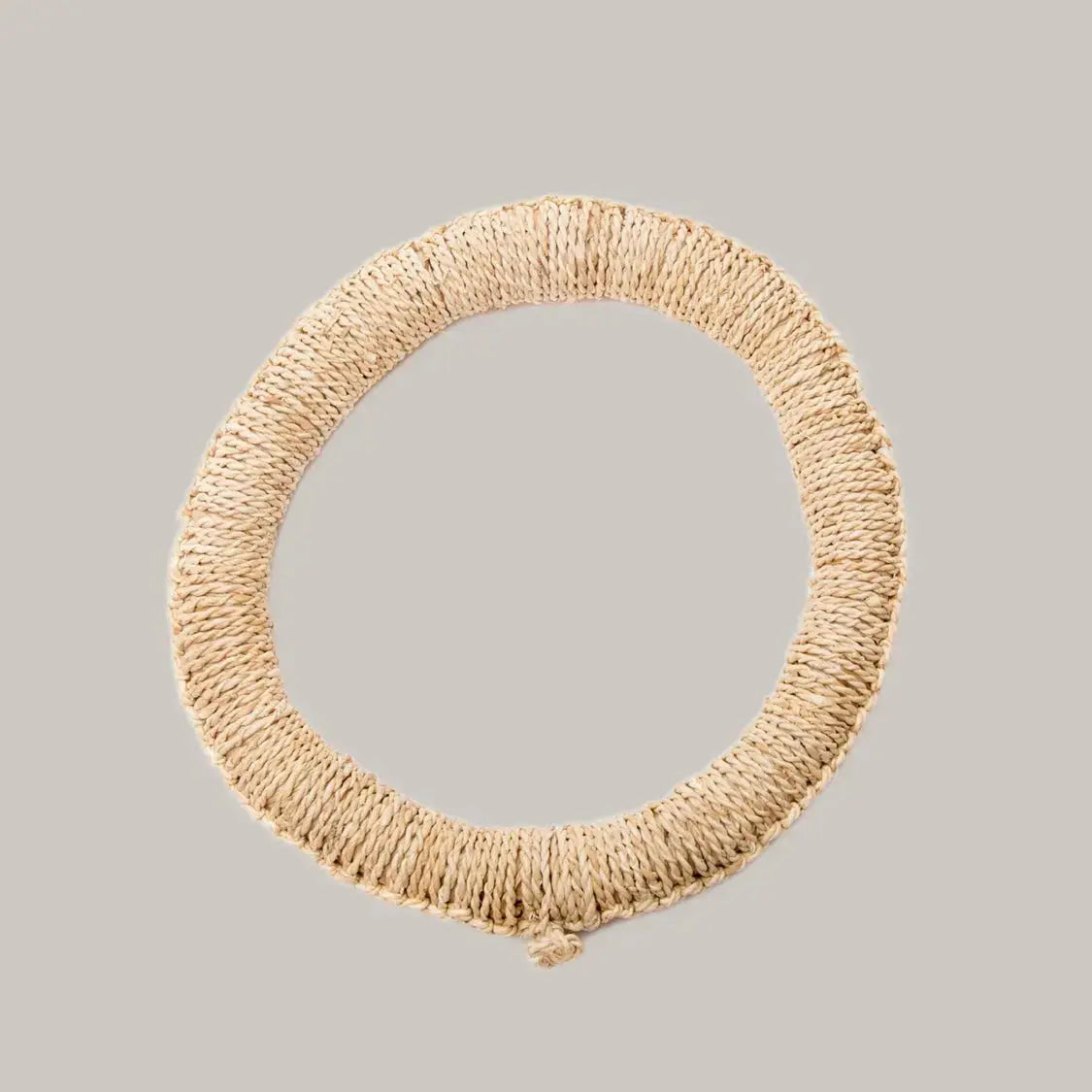 Japanese Straw Trivet Pink & Tan
