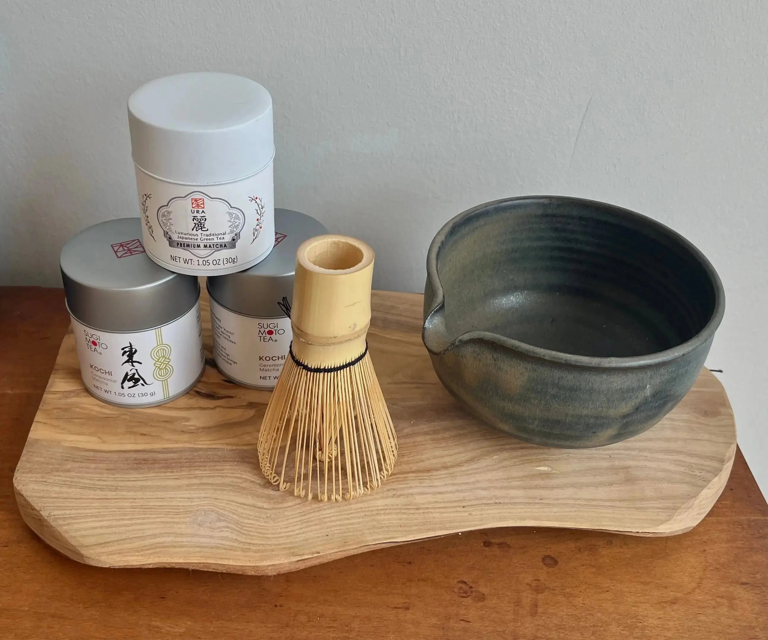 DTK Matcha Bowls - Pink & Tan