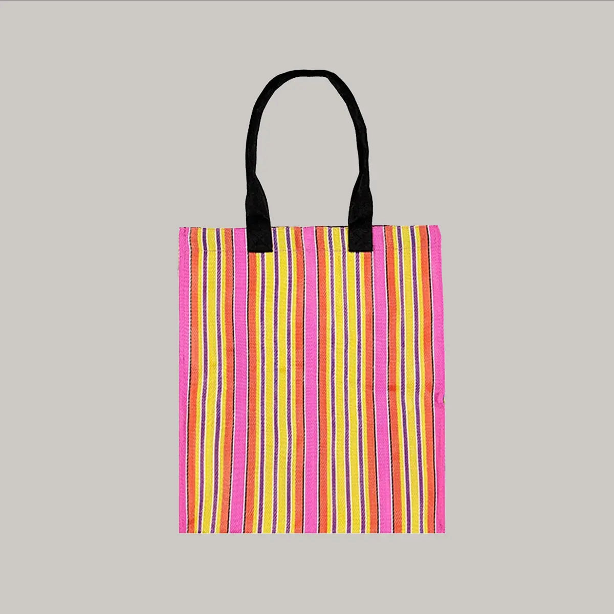 Woven Market Shopper in Neyron Rose, Sage & Primrose Yellow British Colour Standard North America