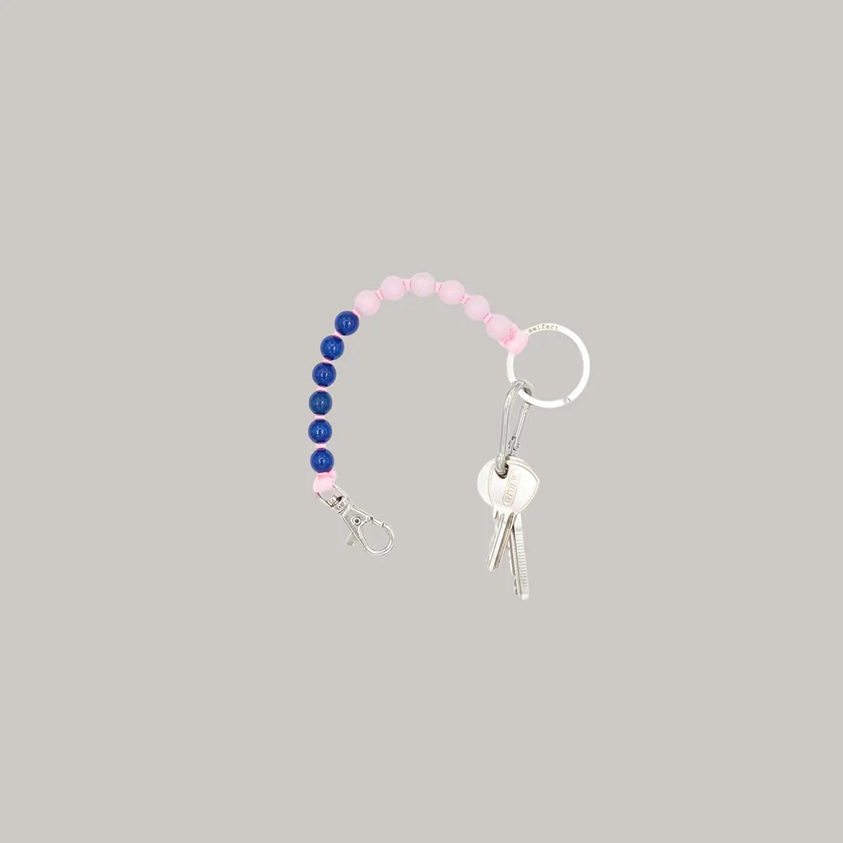 Round Wooden Bead Key Holder