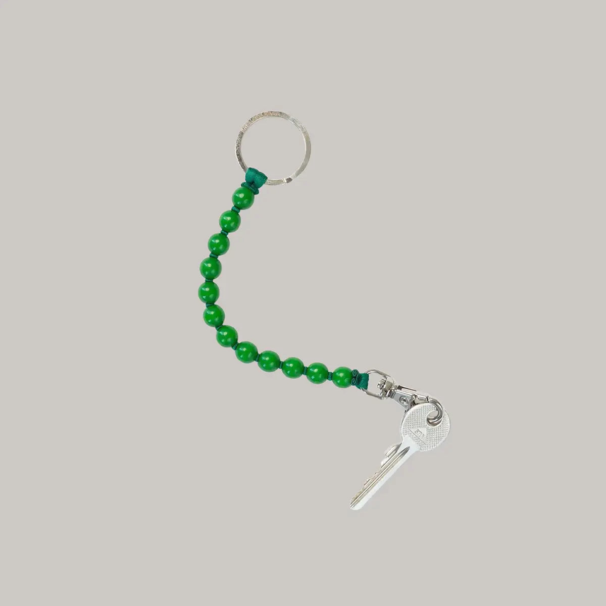 Round Wooden Bead Key Holder