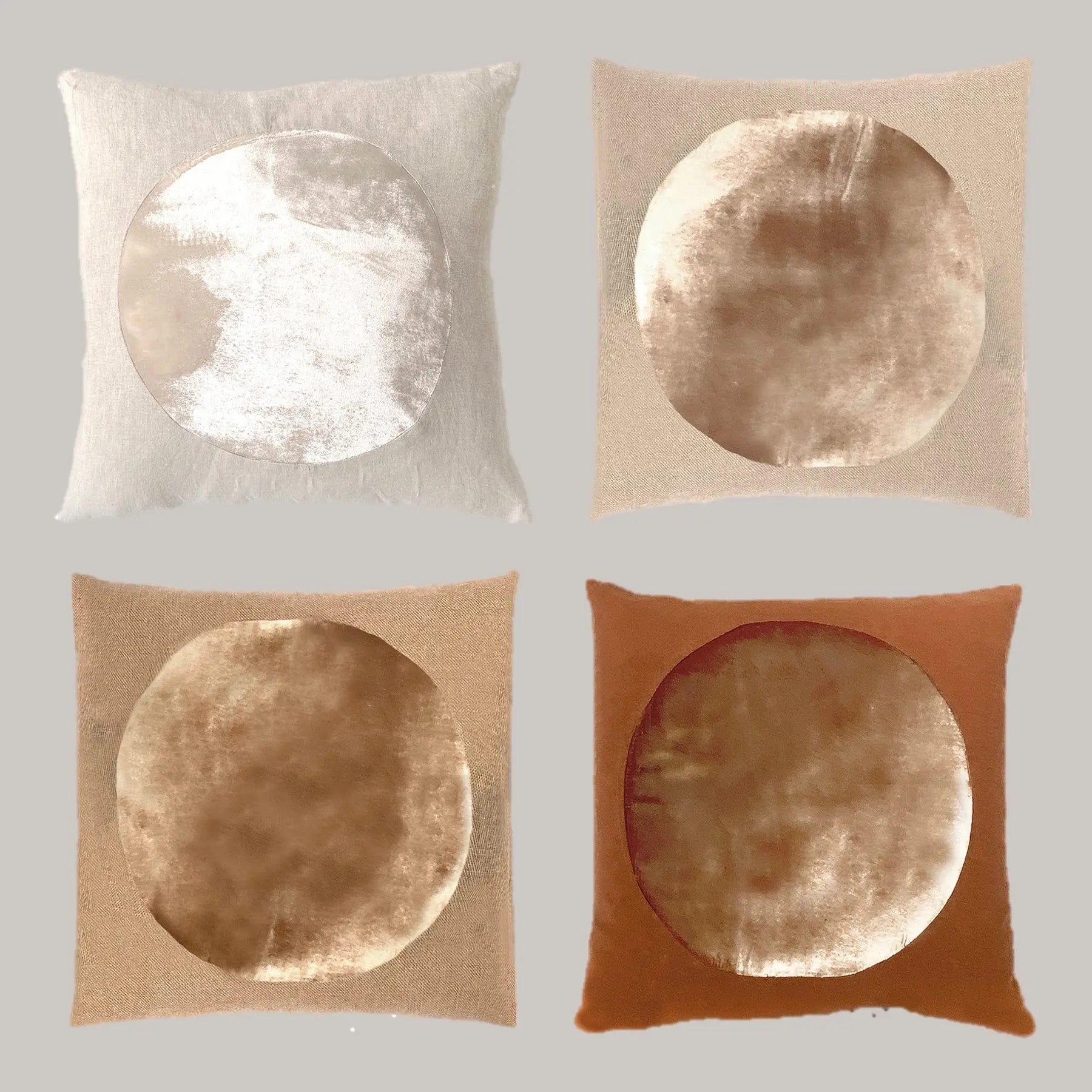 Silk Velvet Circle Pillow Correll Correll