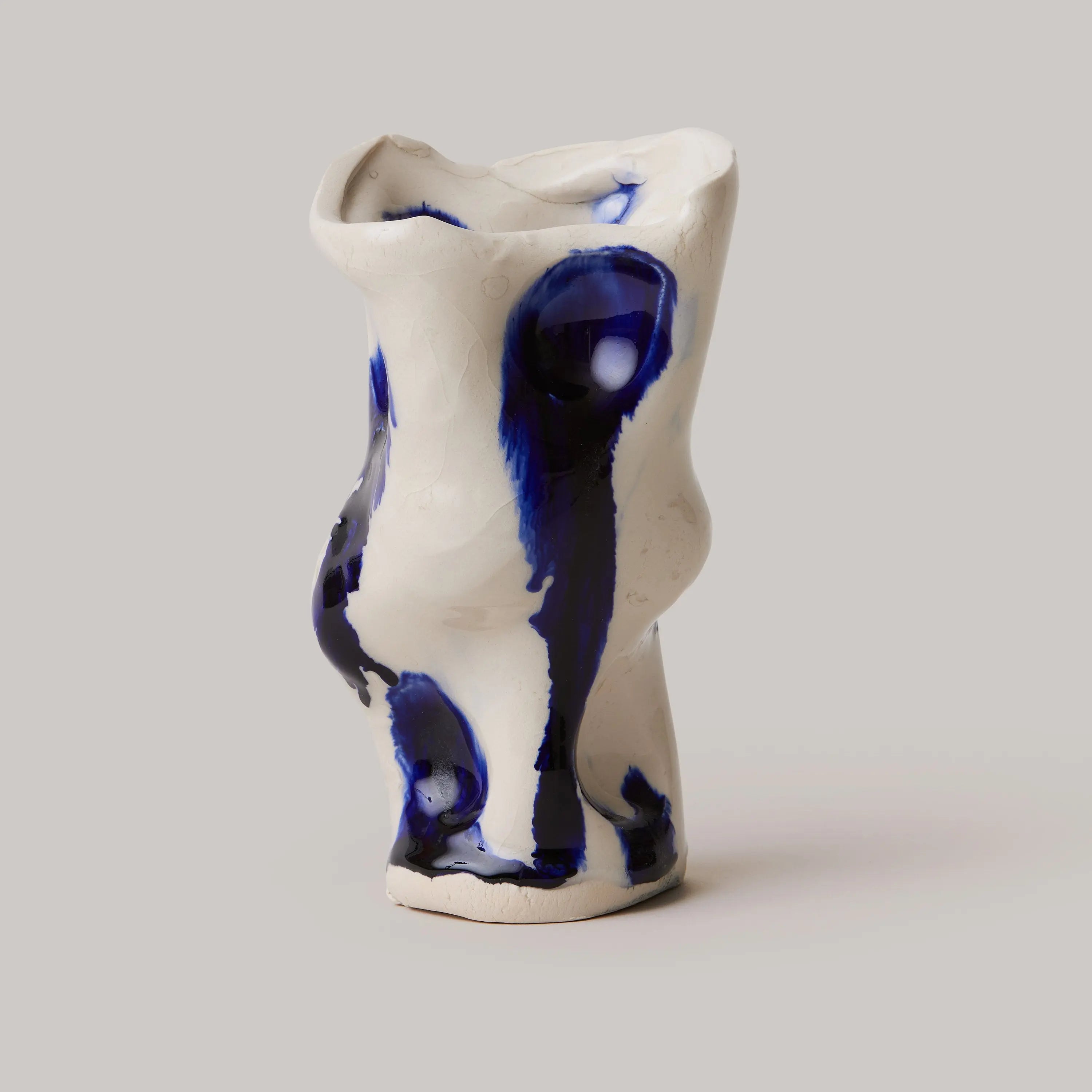 Cobalt Organic Vase Bruno Grizzo
