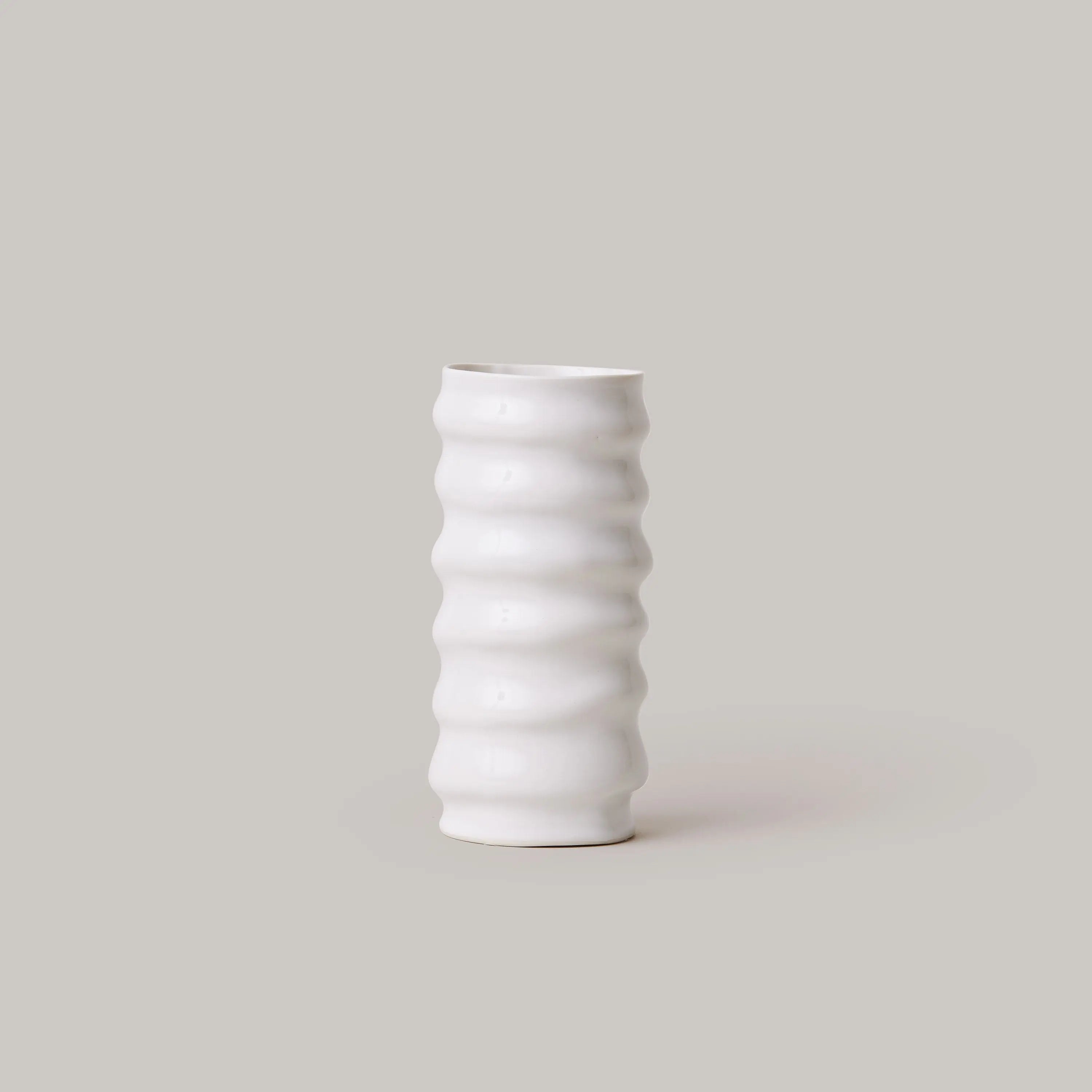 White Porcelain Ceramic Vase Stephanie Grace
