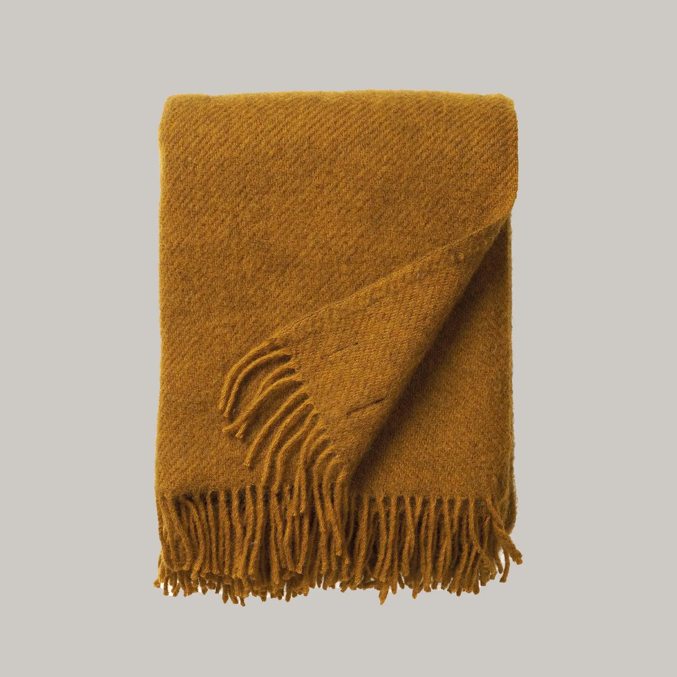 Soft Gotland Wool Throw - Pink & Tan