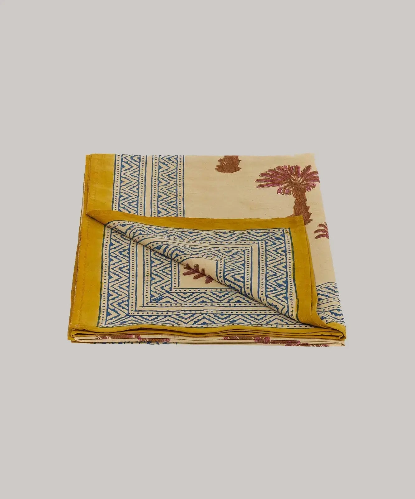 Double Throw in Tote - Pink & Tan