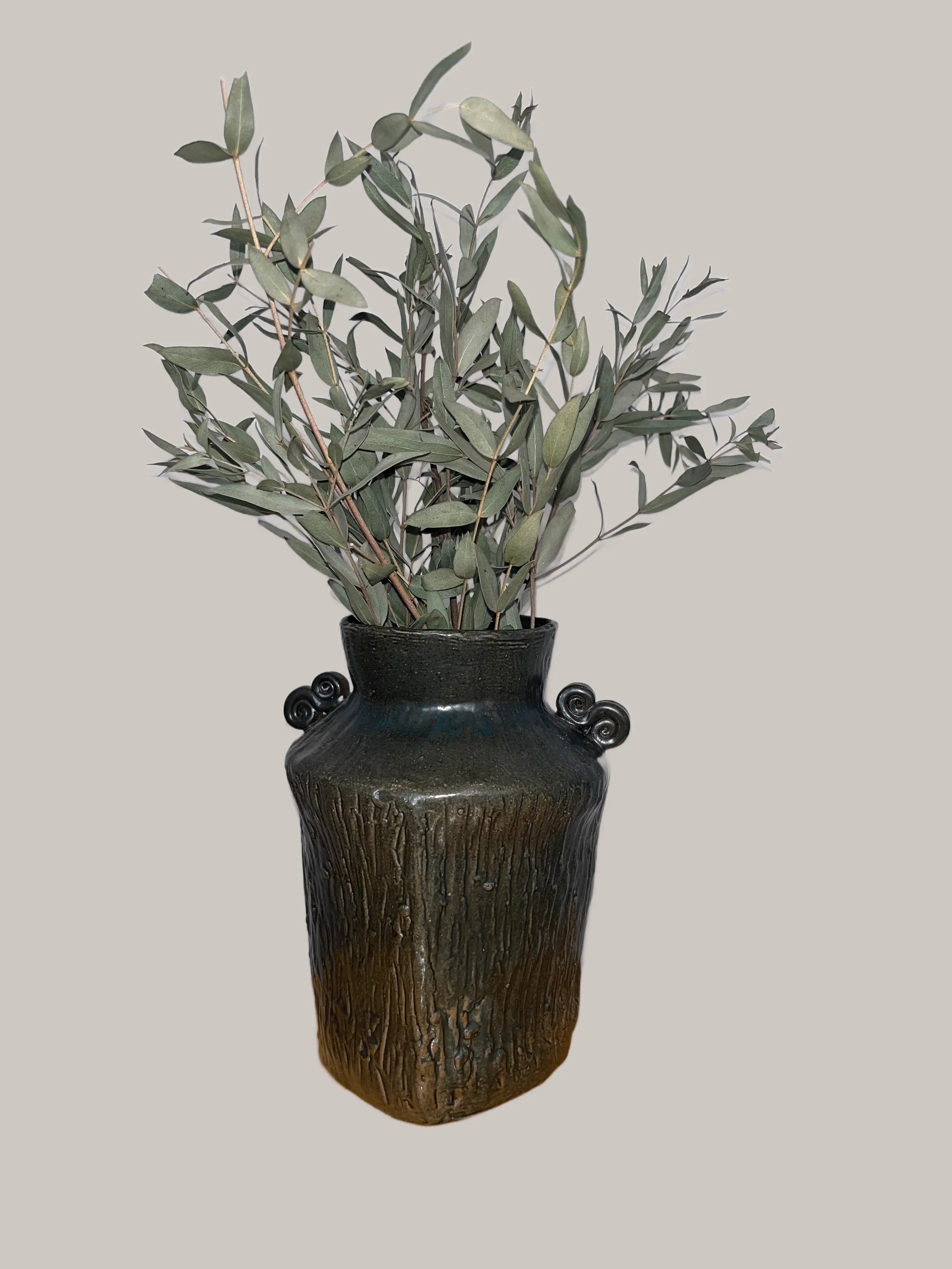 Chinese Vase Pink & Tan
