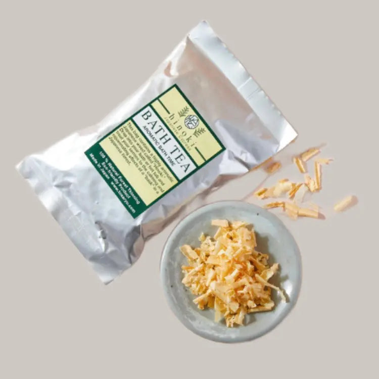 Hinoki Bath Tea Pink & Tan