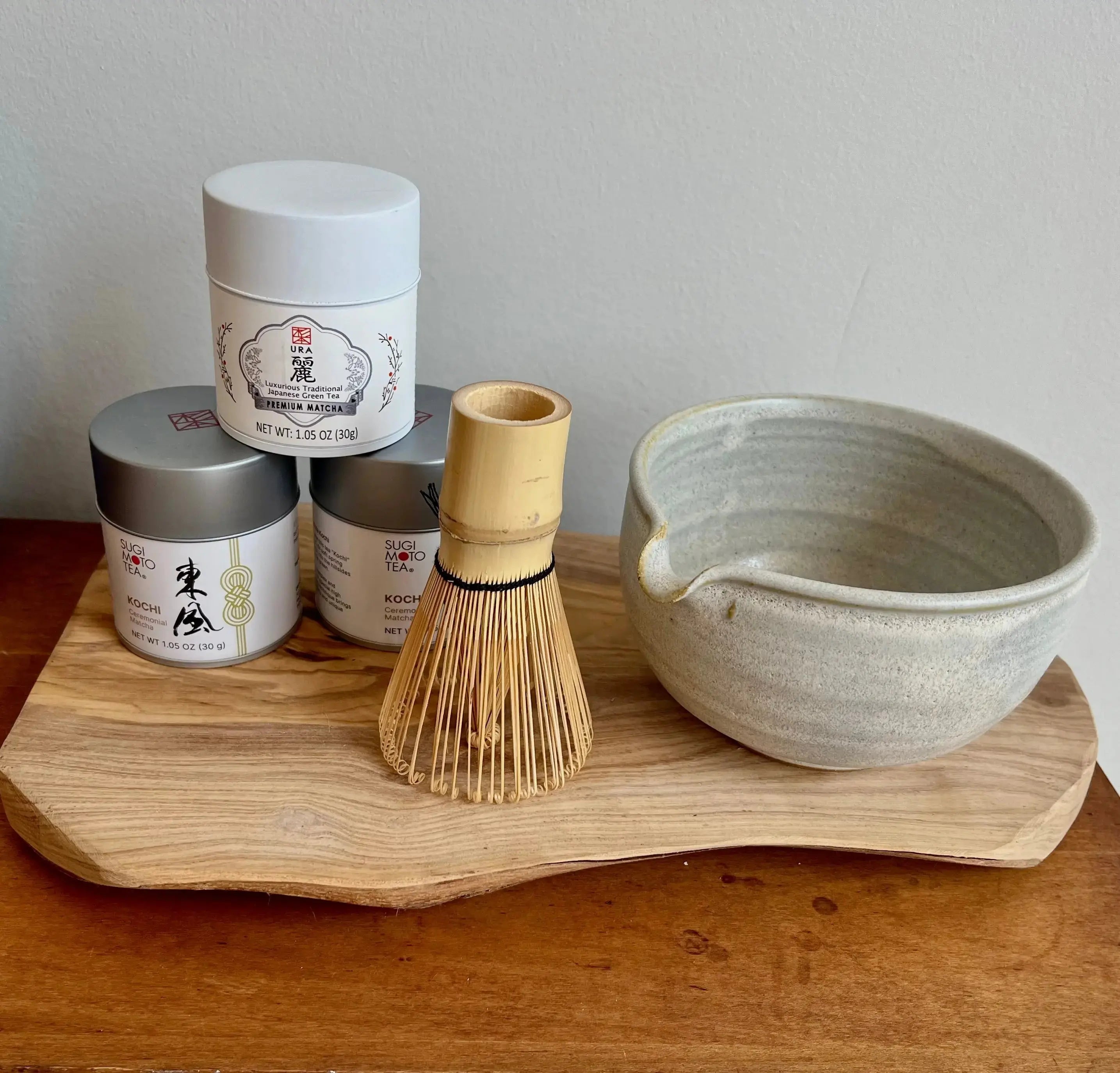 DTK Matcha Bowls - Pink & Tan