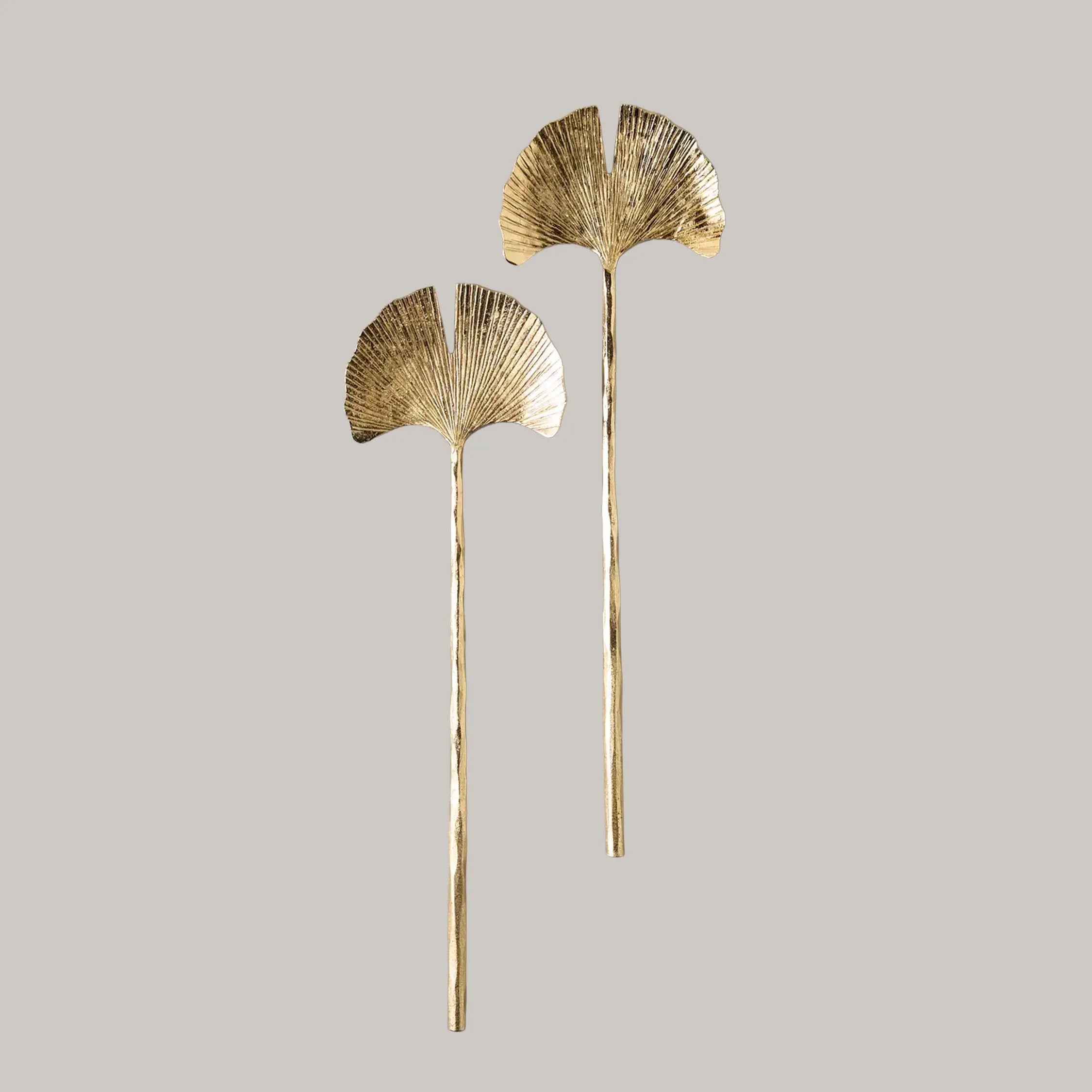 Gingko Gold Salad Servers BeHome