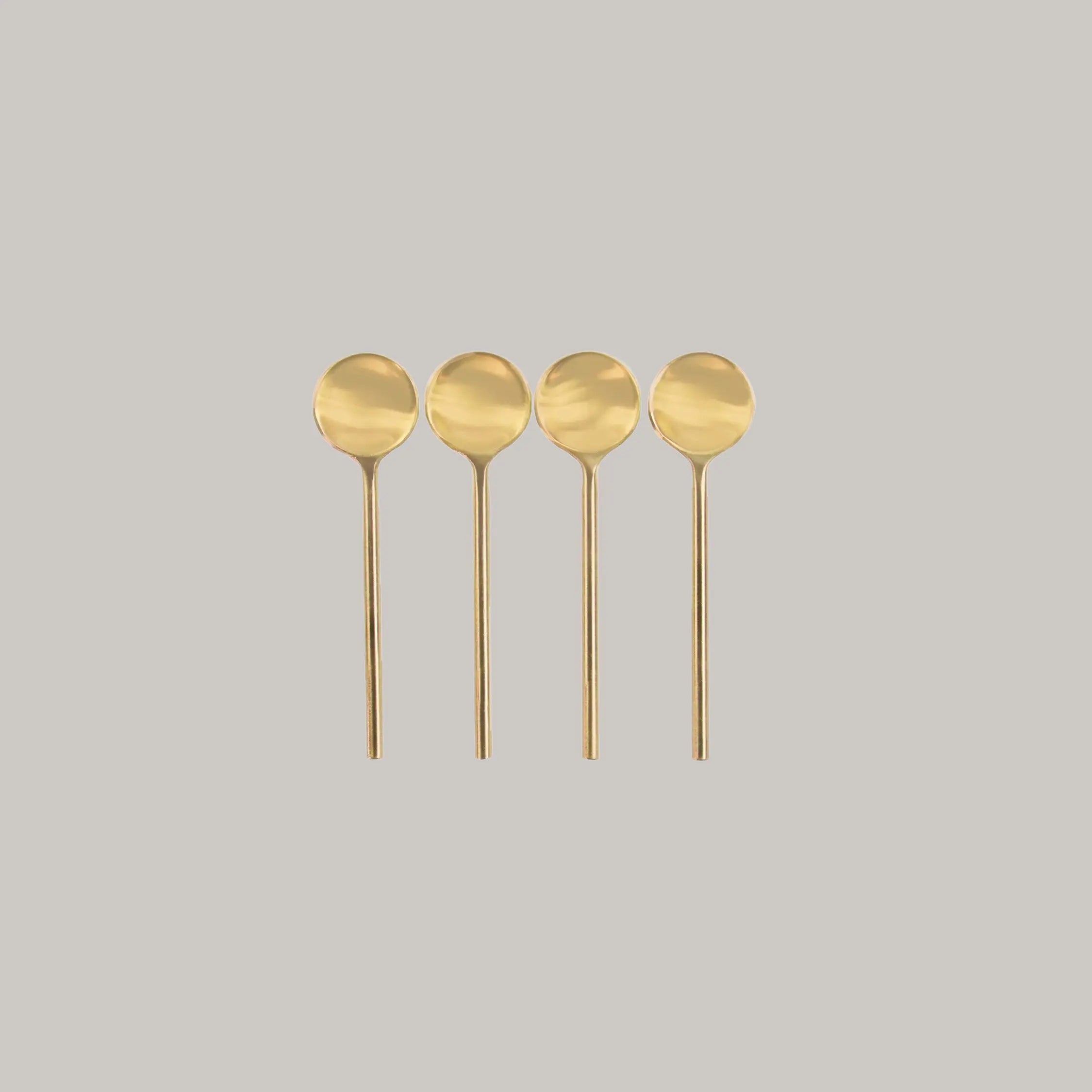 Gold Thin Mini Spoons BeHome