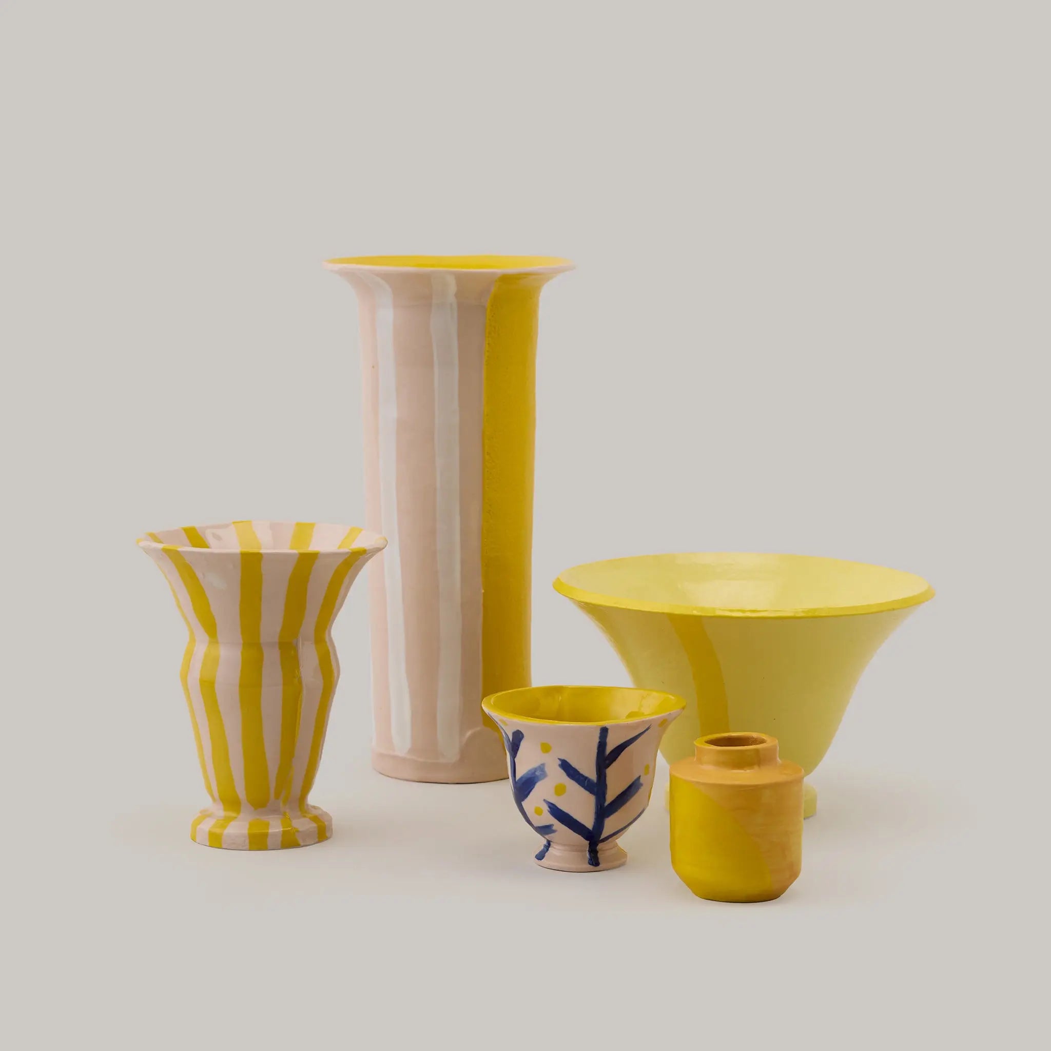 Yellow Porcelain Vases and Vessels Martha Beckman