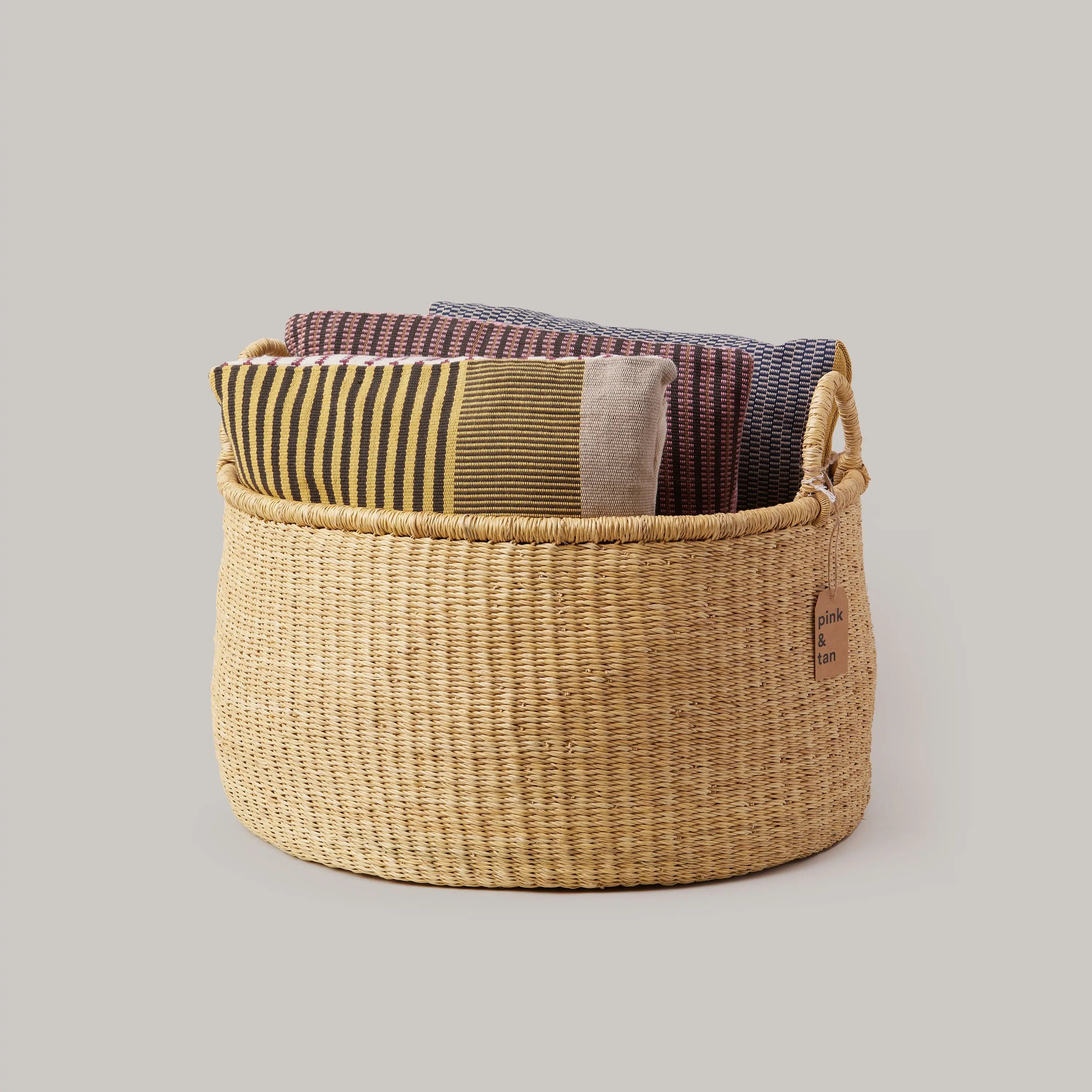 Natural Floor Basket Swahili Modern