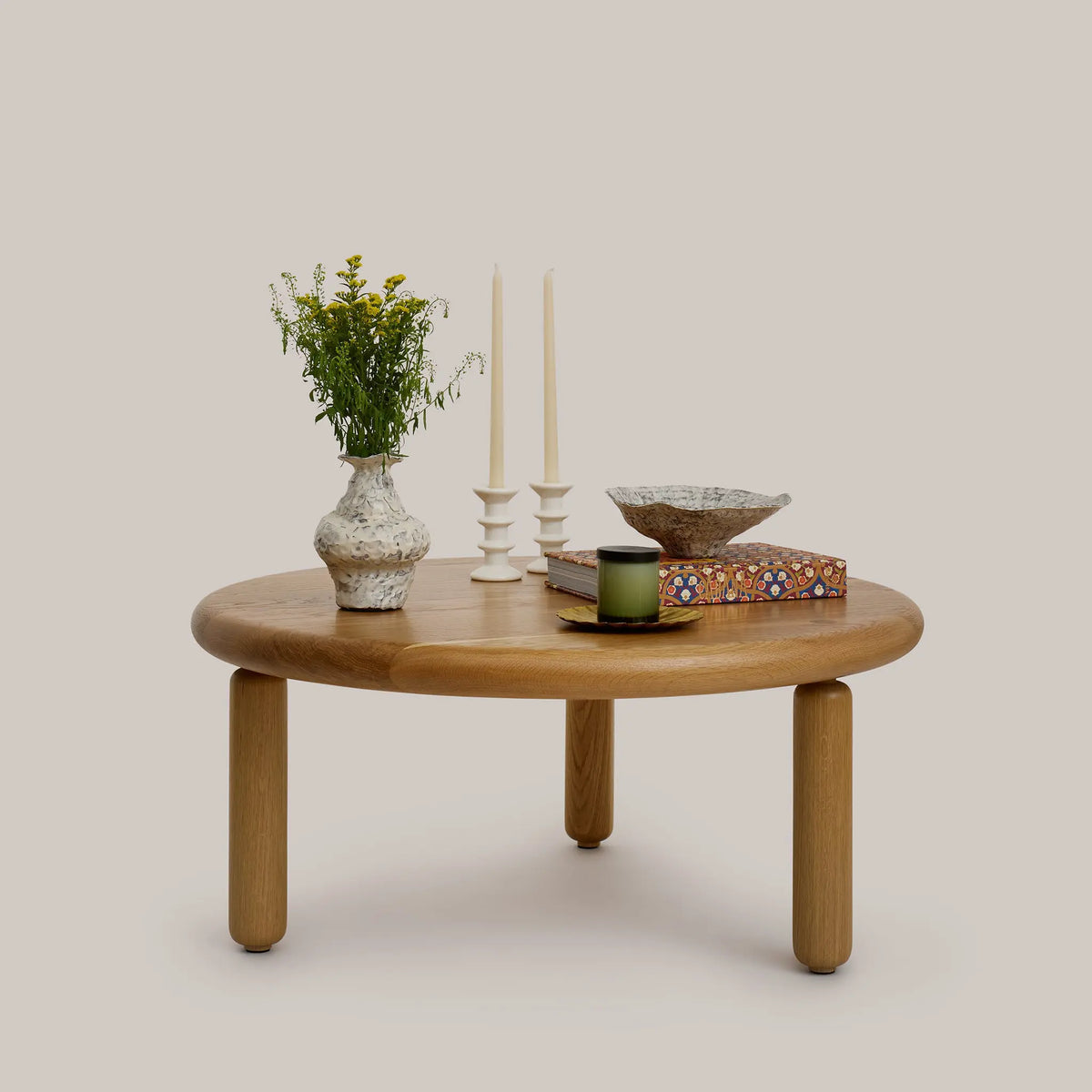 Eido Coffee Table - Straight Legs Pink & Tan x zakrose