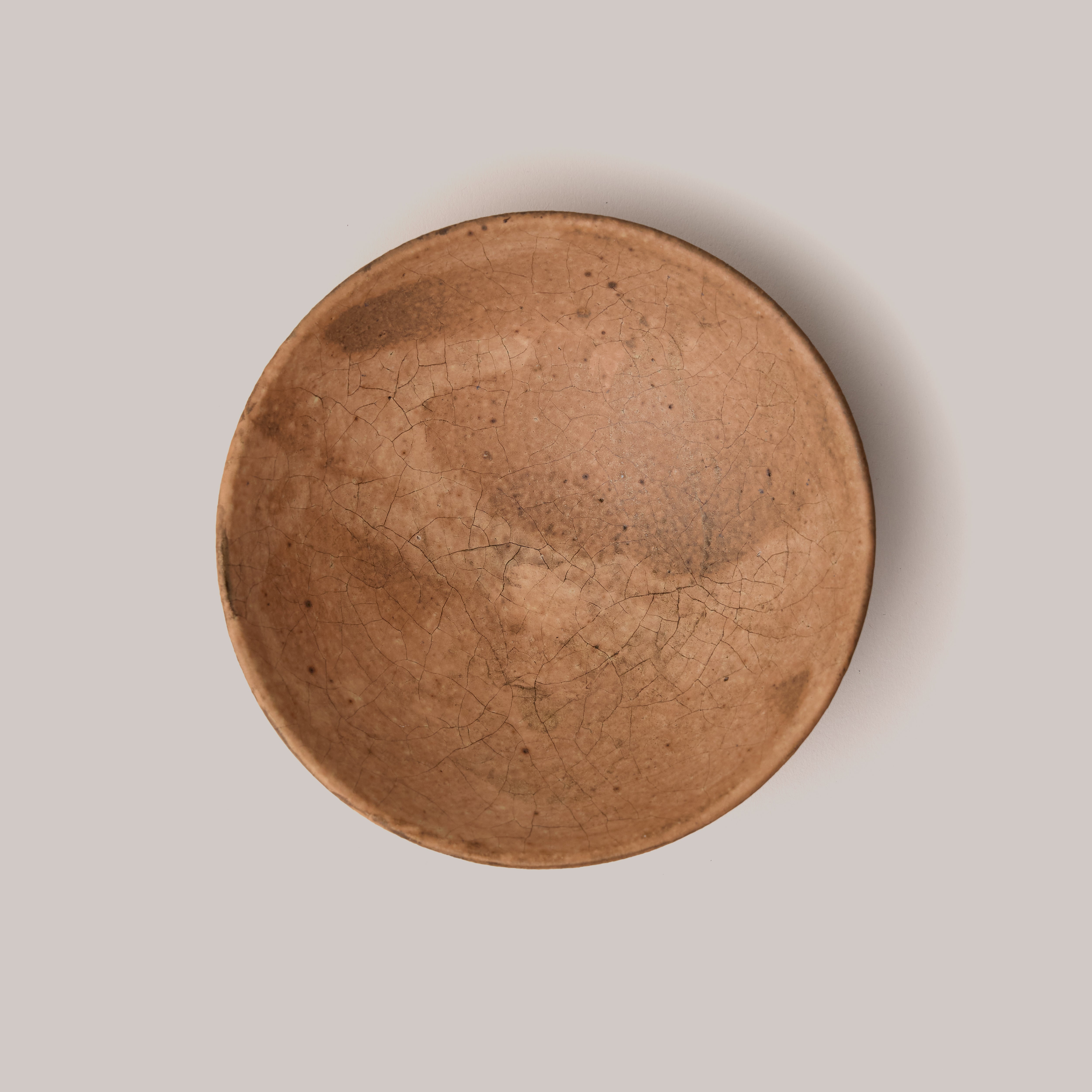 Kikuchi Toru Pink Glaze Bowl - Pink & Tan