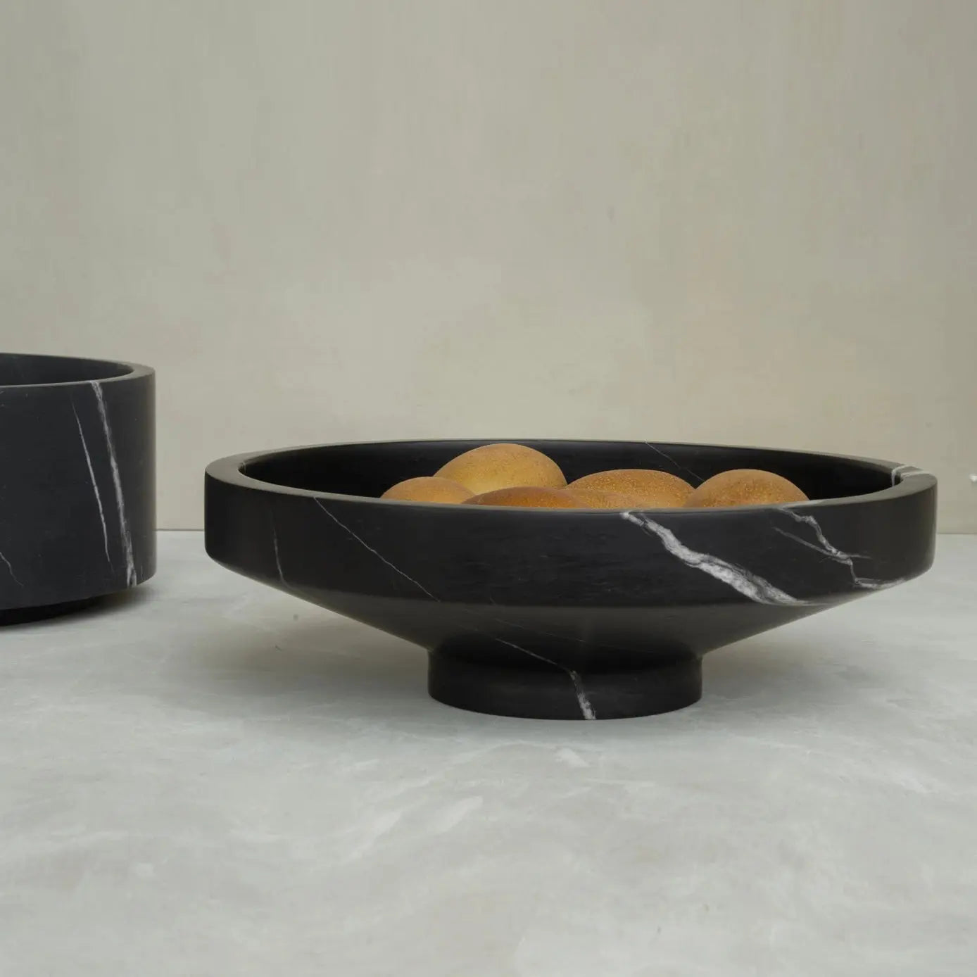 Black Marble Vessel Kiwano Concept