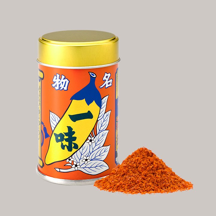 Baisen Ichimi - Japanese Roasted Red Chili Pepper - Pink & Tan