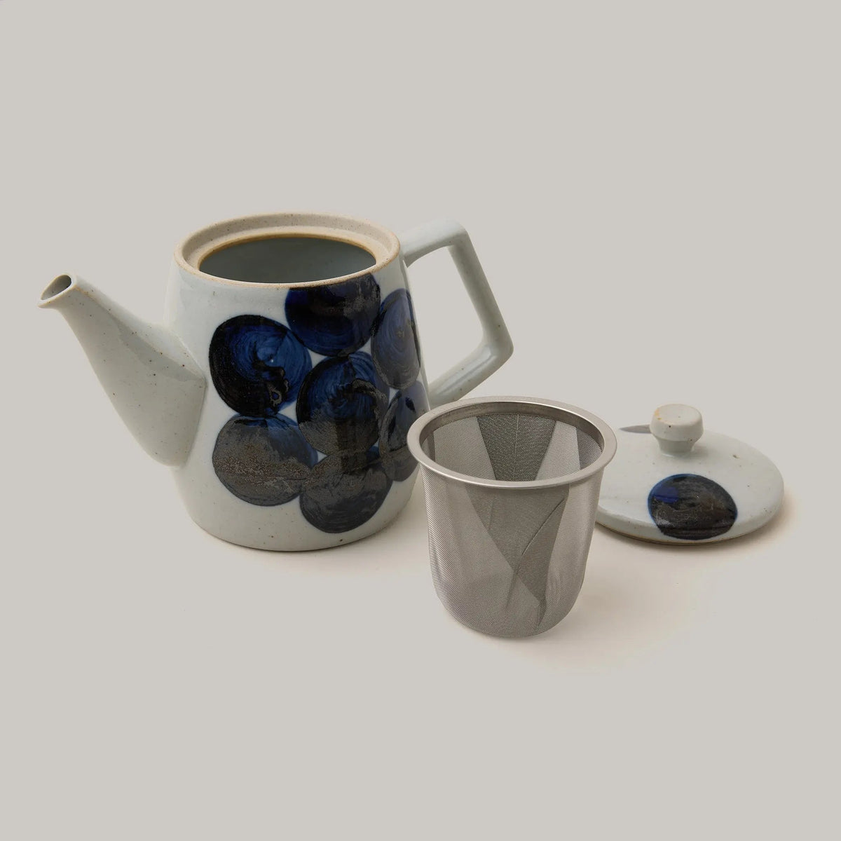 Blue Flower Glaze Teapot Not specified