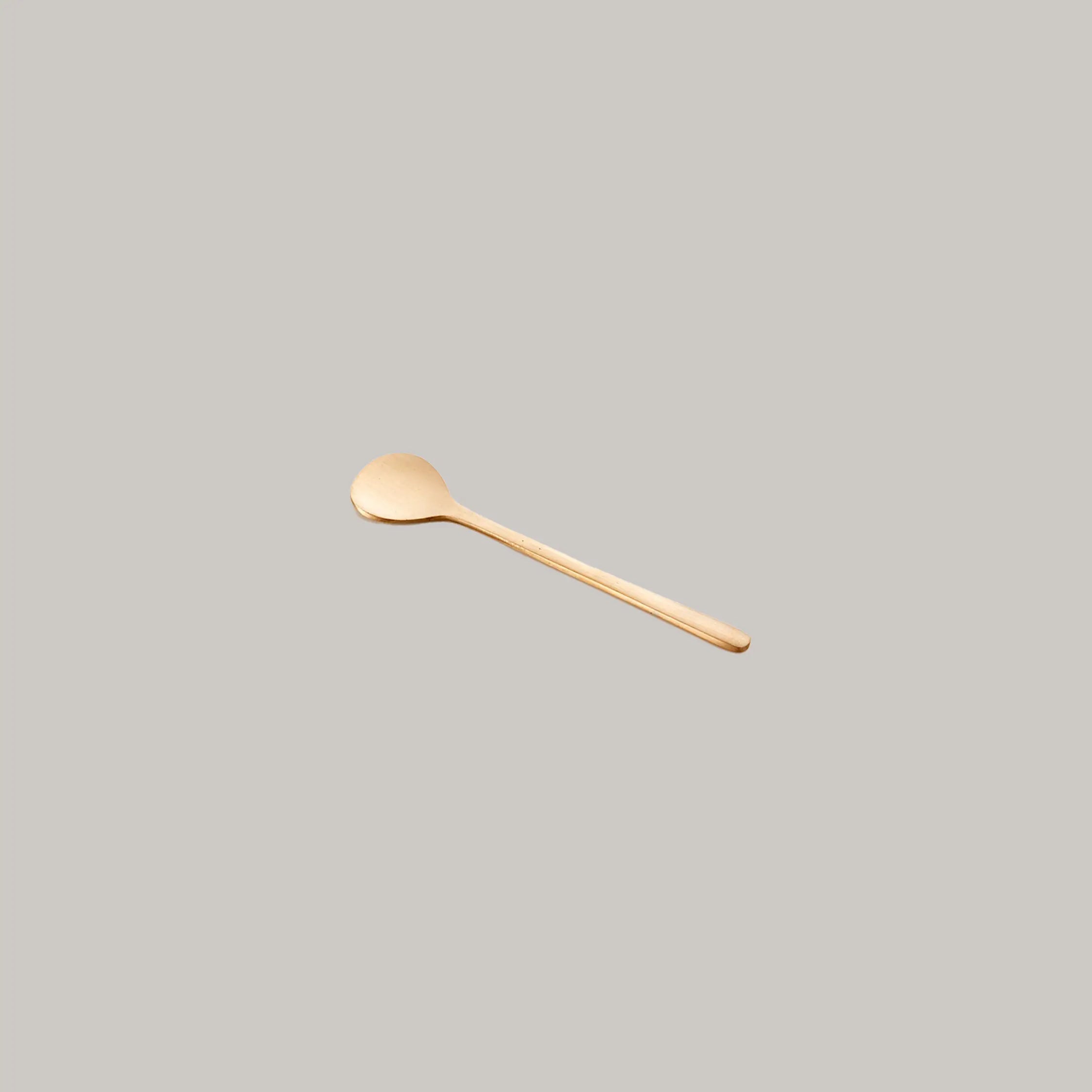 Brass Flat Dessert Spoon Fog Linen
