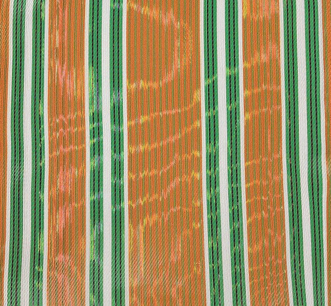 Woven Market Bag in Spanish Orange & Grass Green British Colour Standard North America