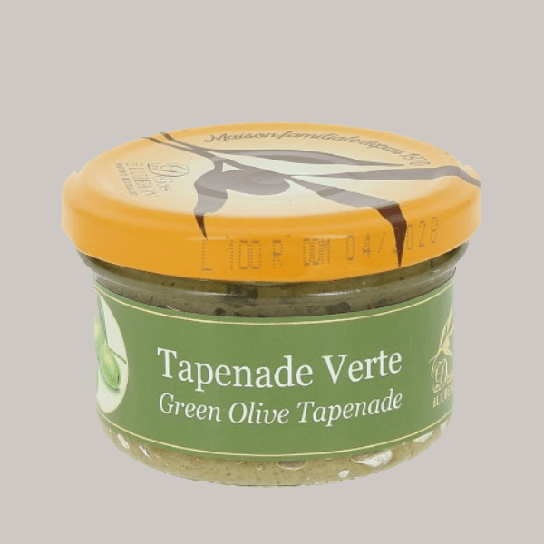 Delices du Luberon Green Olive Spread - Pink & Tan