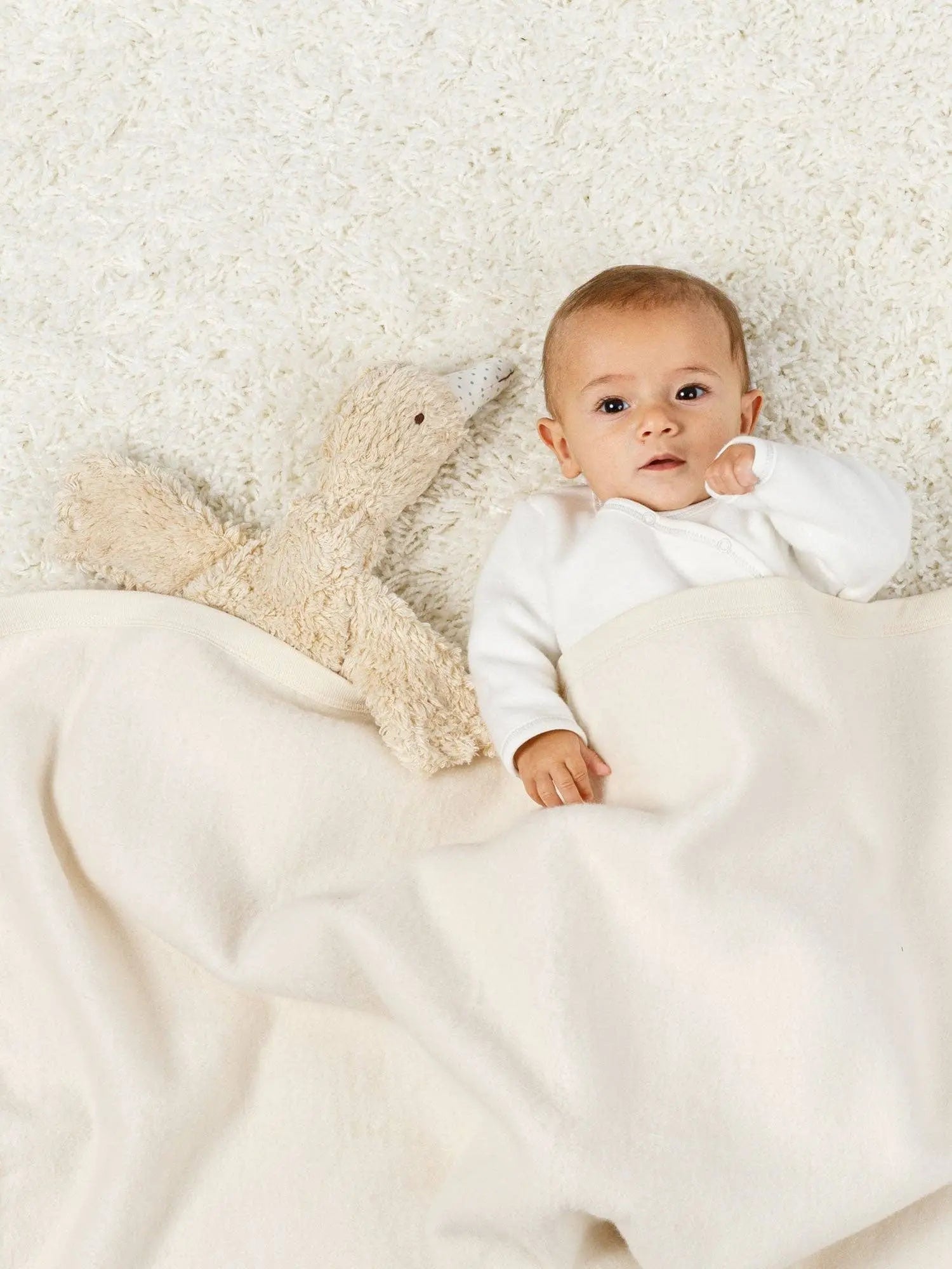 Goose Sherpa Snuggle Lovey Under the Nile