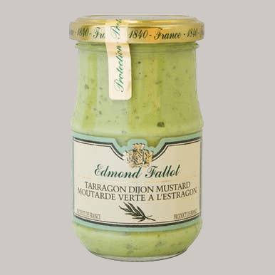 Edmond Fallot Green Tarragon Mustard - Pink & Tan