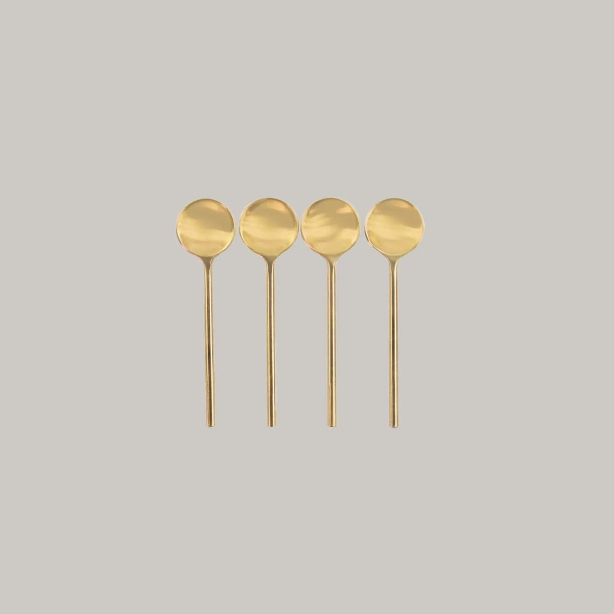 Gold Thin Mini Spoons BeHome