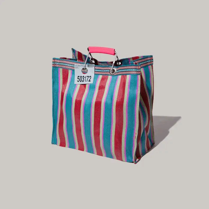 Recycled Plastic Bag Red/Blue Puebco