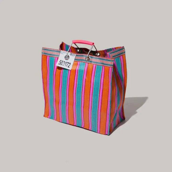 Recycled Plastic Bag Orange/Pink Puebco