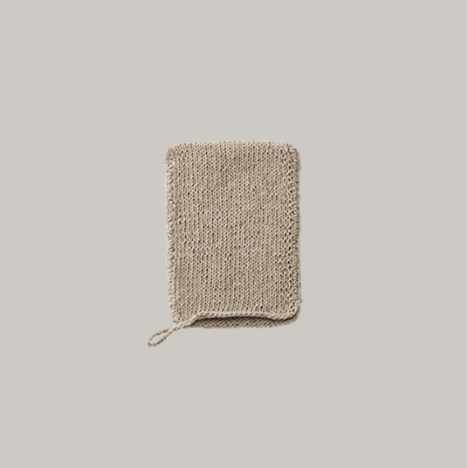 Linen Knit Bath Mitten Fog Linen