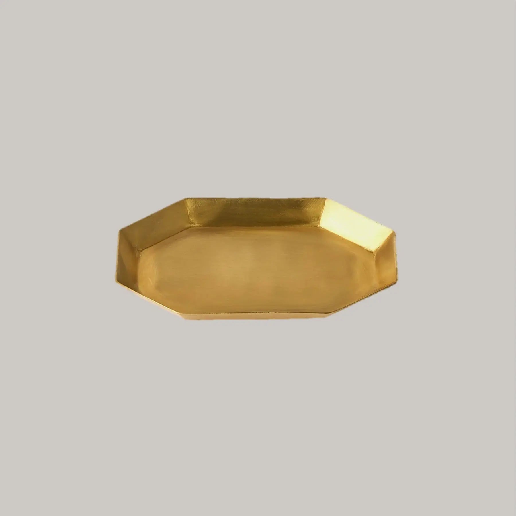 Brass Long Octagonal Plates Fog Linen