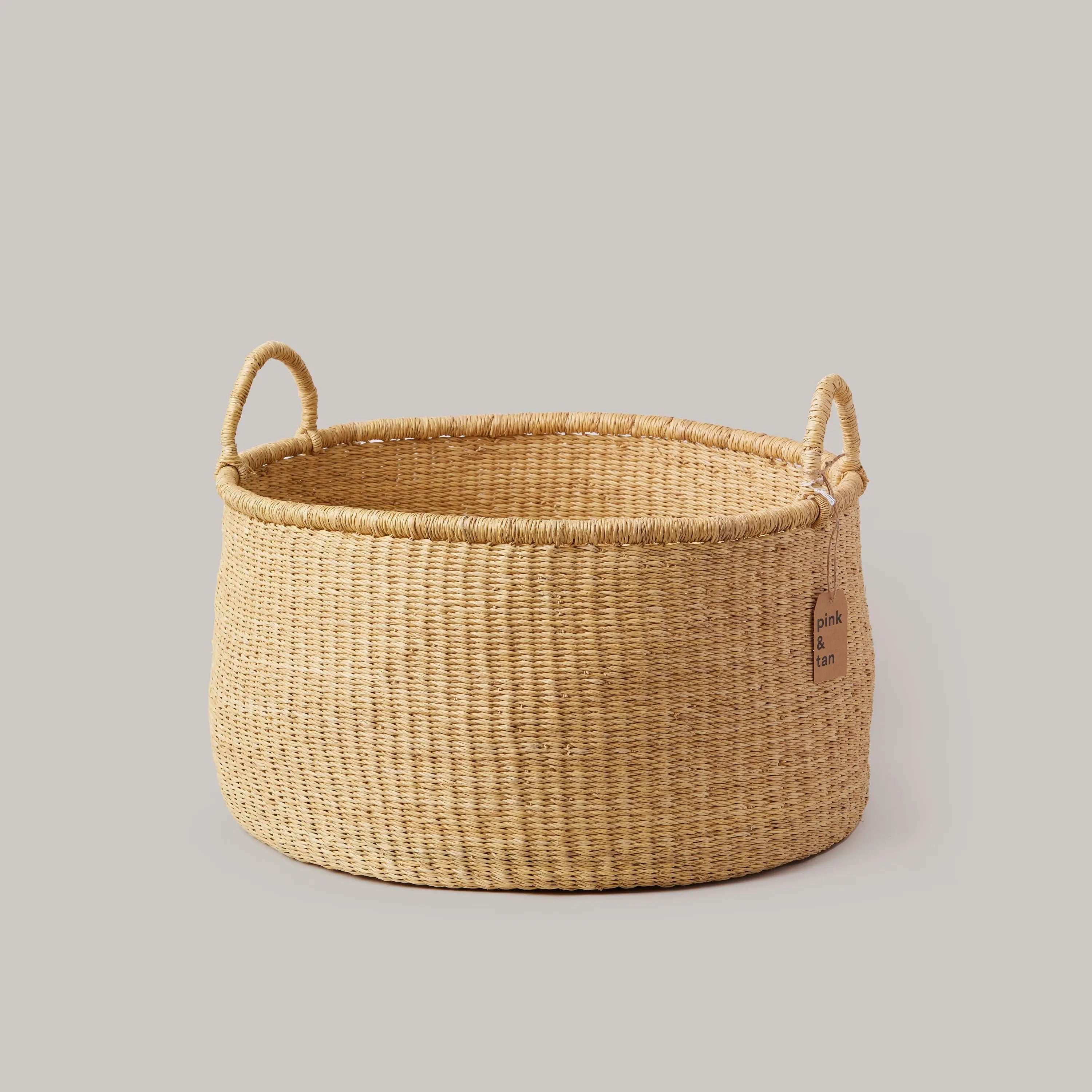 Natural Floor Basket Swahili Modern