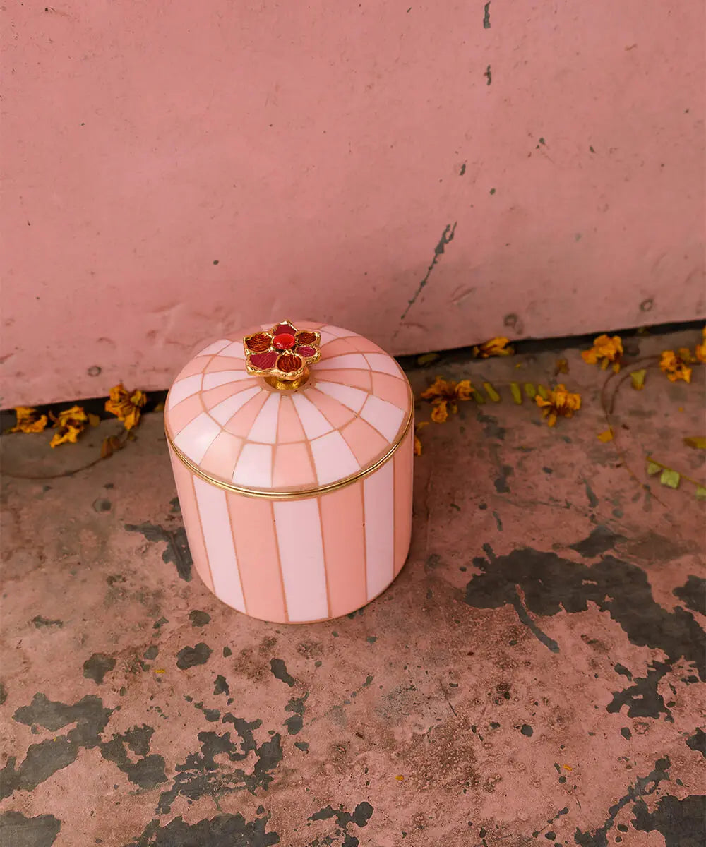 Circus Box - Pink & Tan
