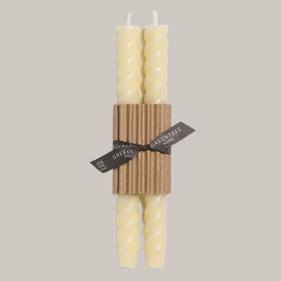 Rope Beeswax Tapers Greentree Home