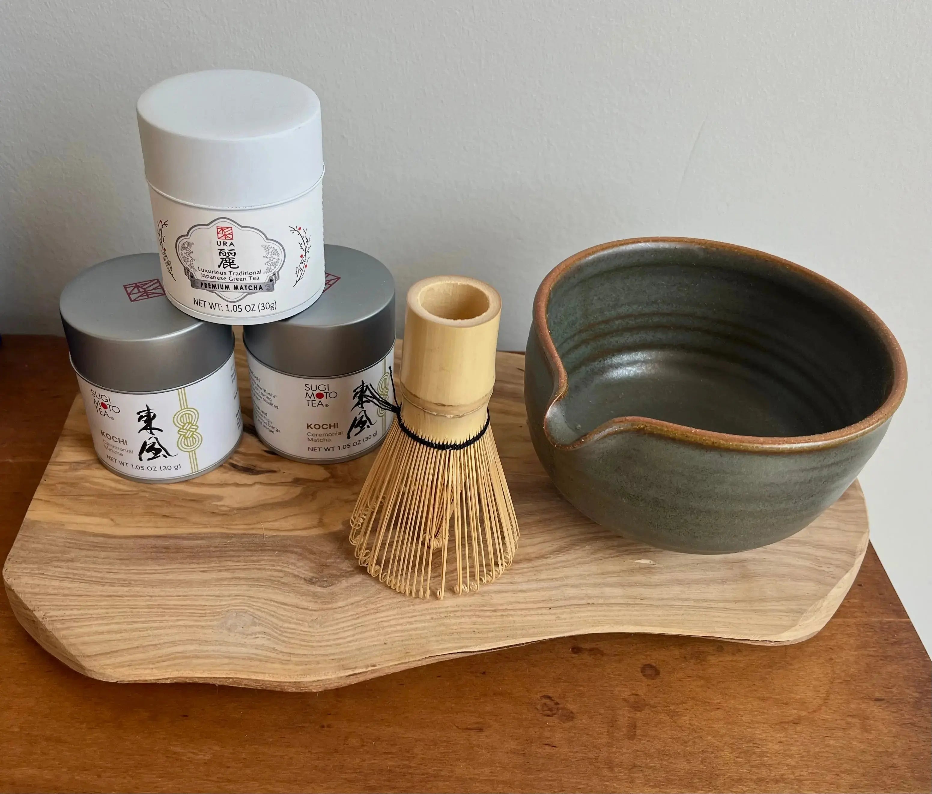 DTK Matcha Bowls - Pink & Tan