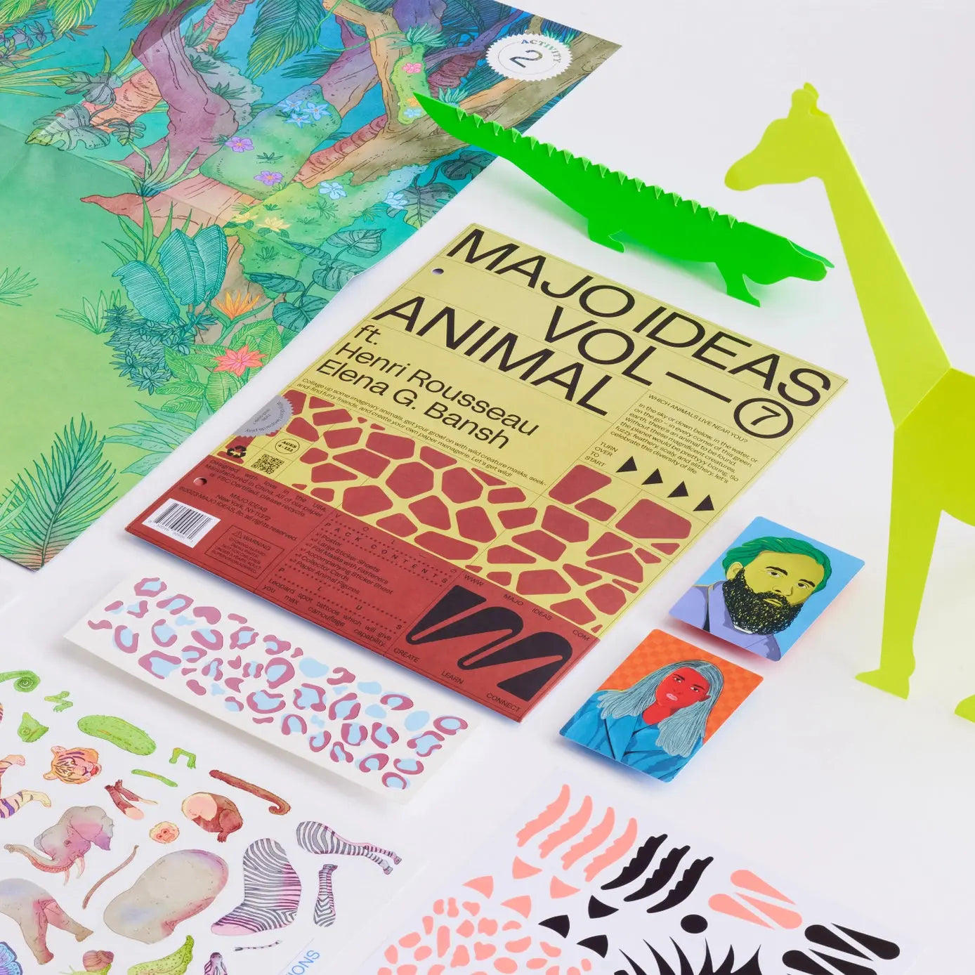 Animal Sticker Based Art Pack - Volume 7 Majo Ideas