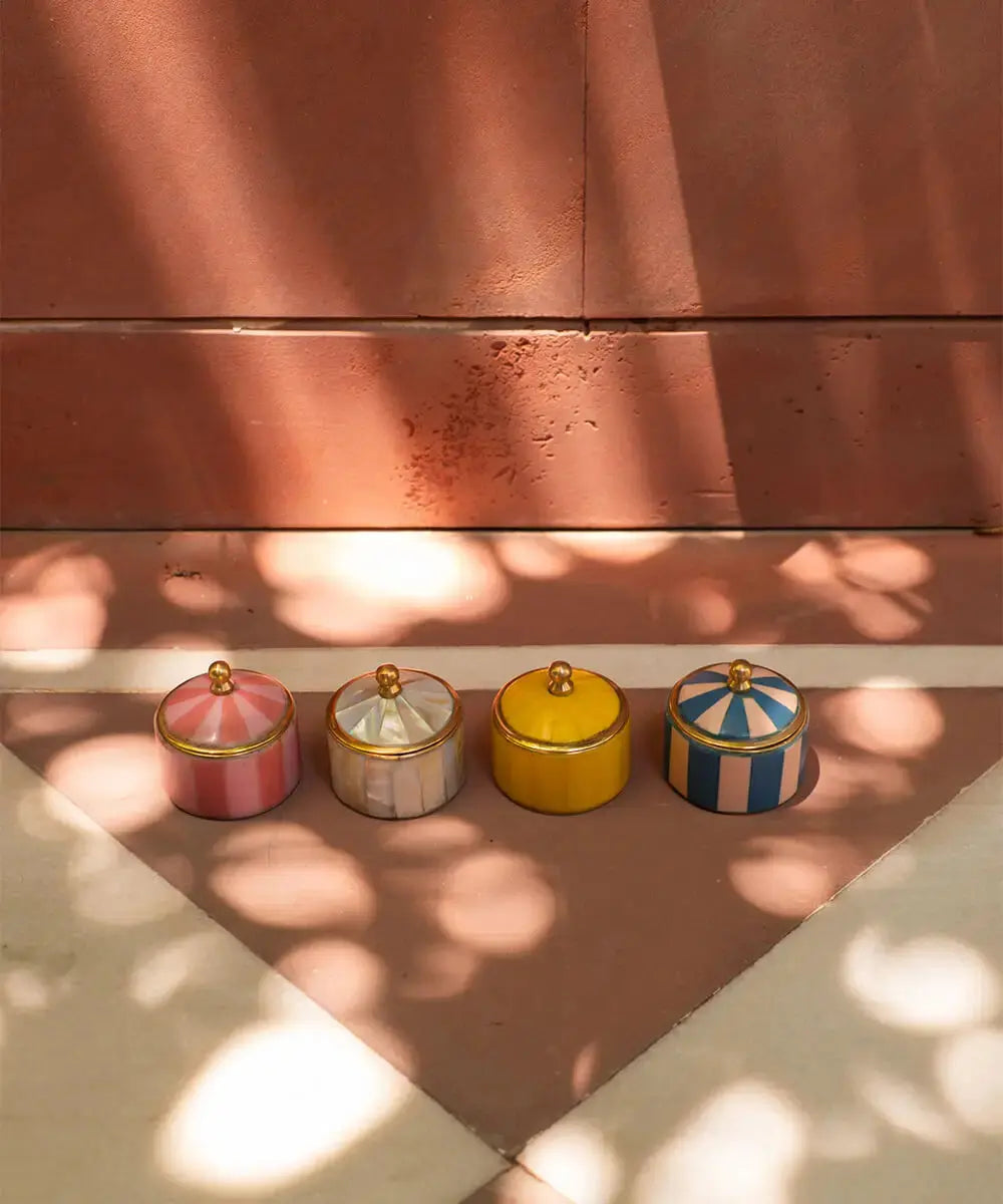 Circus Box - Pink & Tan