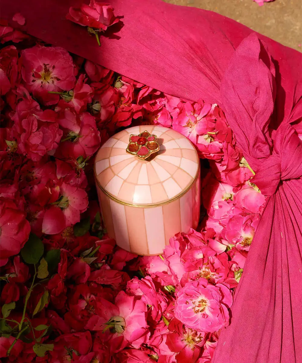 Circus Box - Pink & Tan