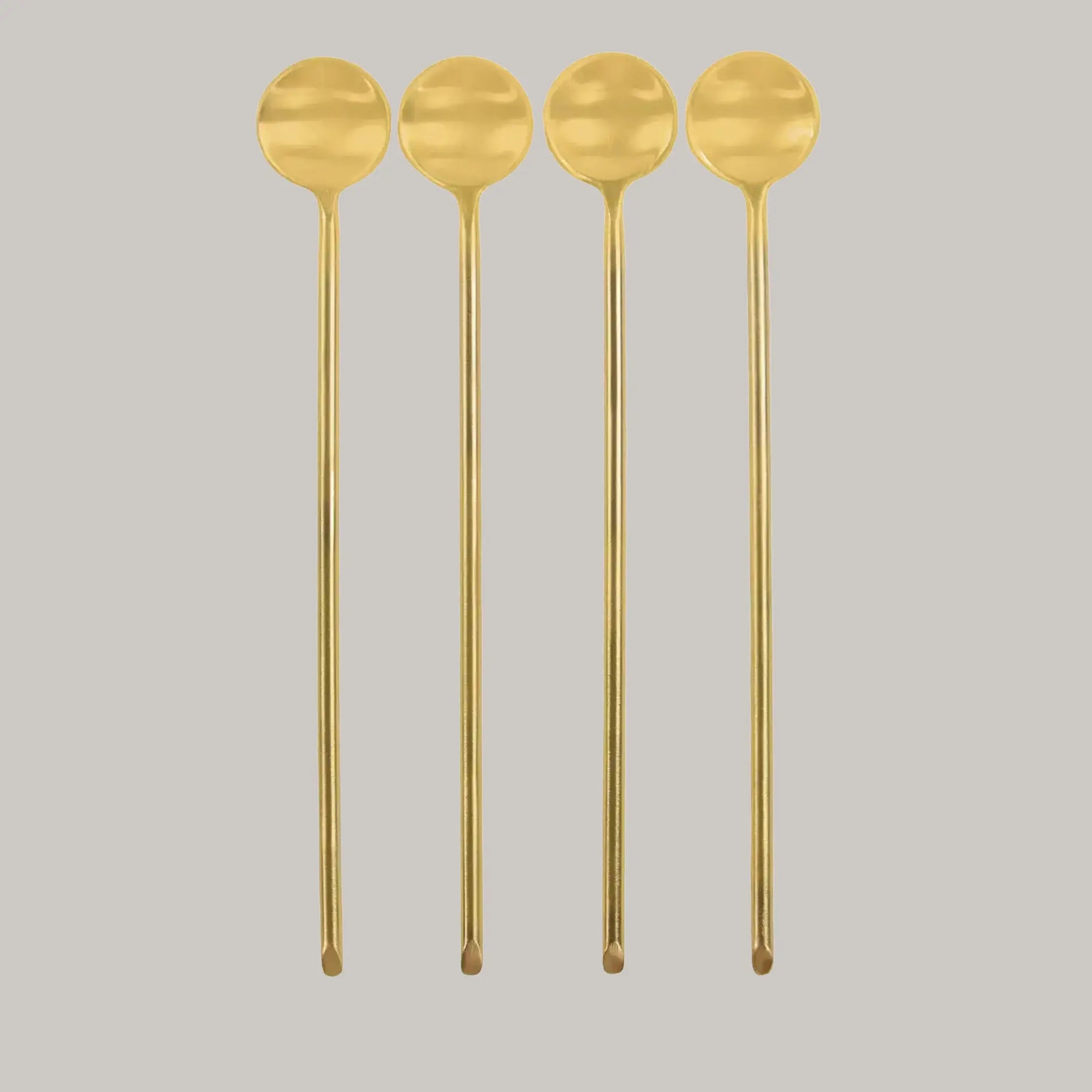 Gold Thin Long Spoons BeHome