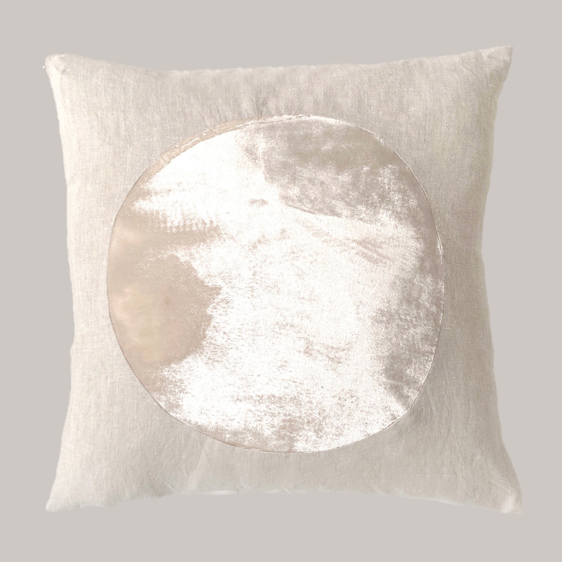 Silk Velvet Circle Pillow