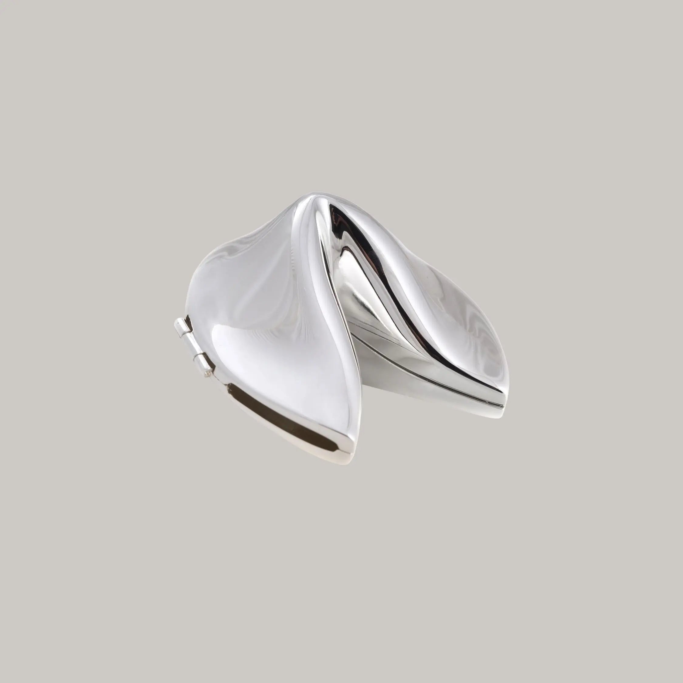 Silver Fortune Cookie Keepsake Box BeyBerk International