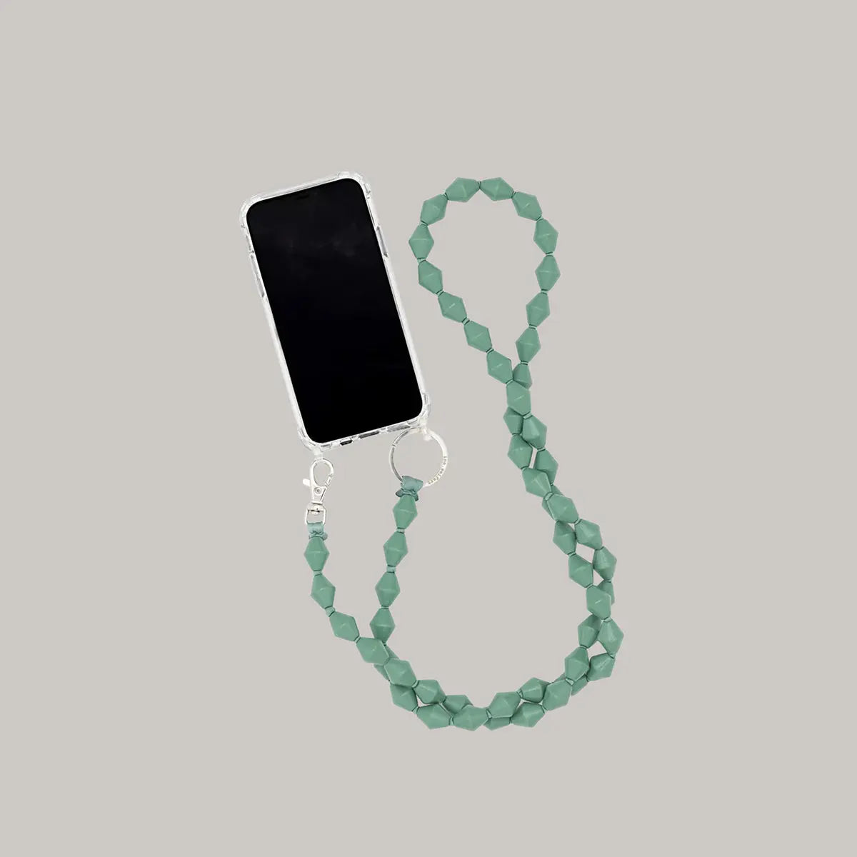 Zig Zag Wooden Bead Phone Holder