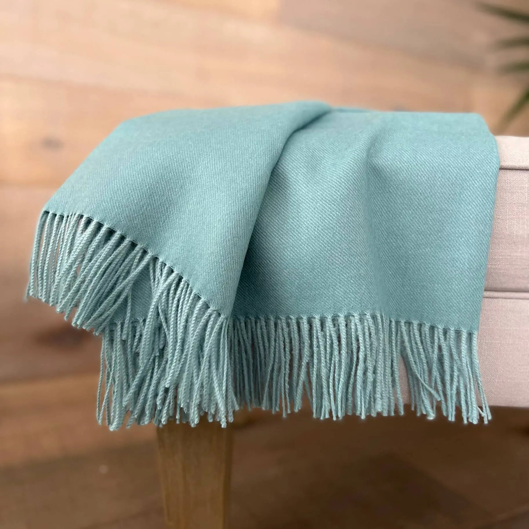 Sea Glass Baby Alpaca Throw Shupaca Alpaca