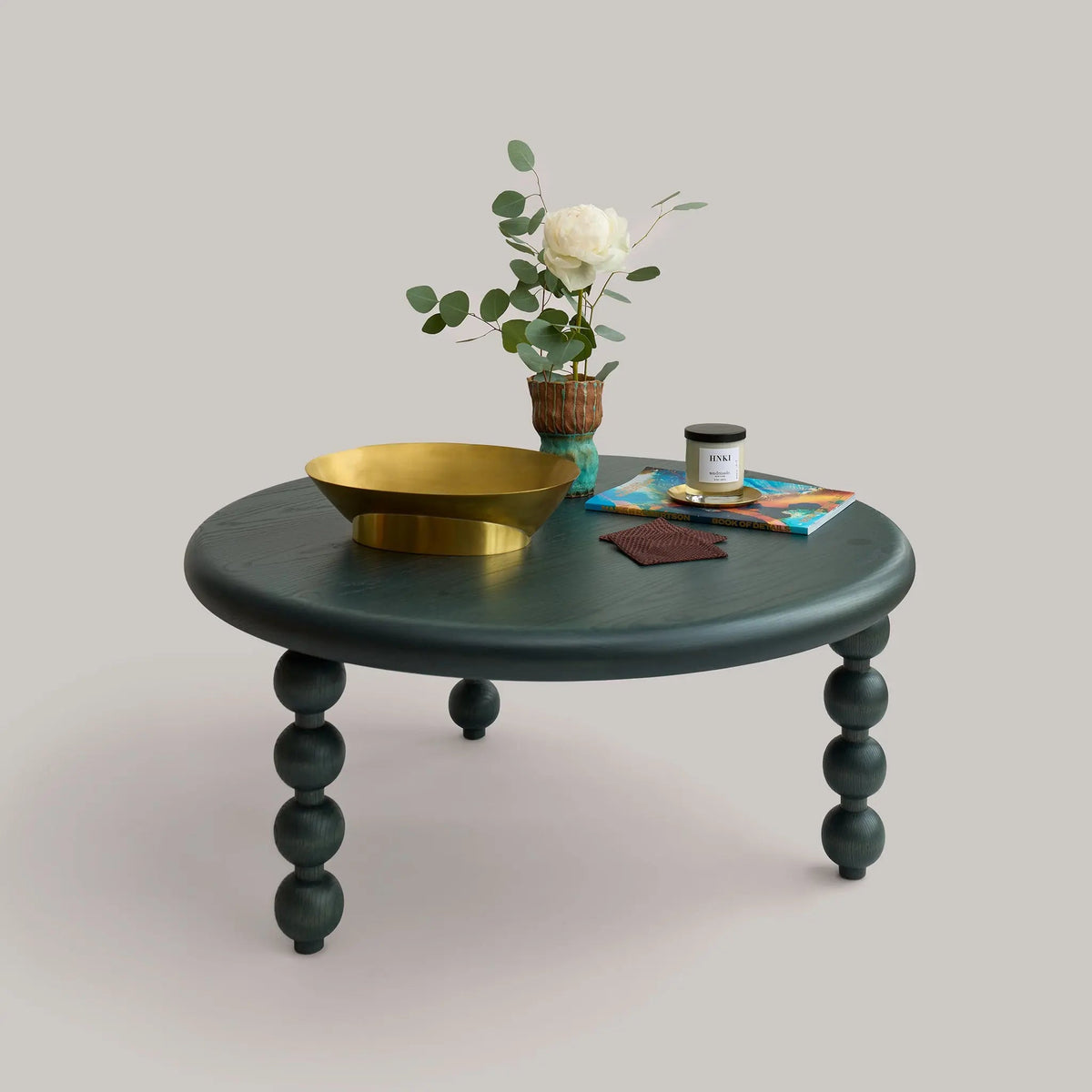 Eido Coffee Table - Bubble Legs Pink & Tan x zakrose