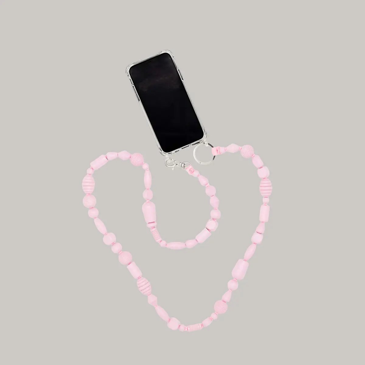 Mixed Shape Wooden Bead Phone Holder Ina Seifart